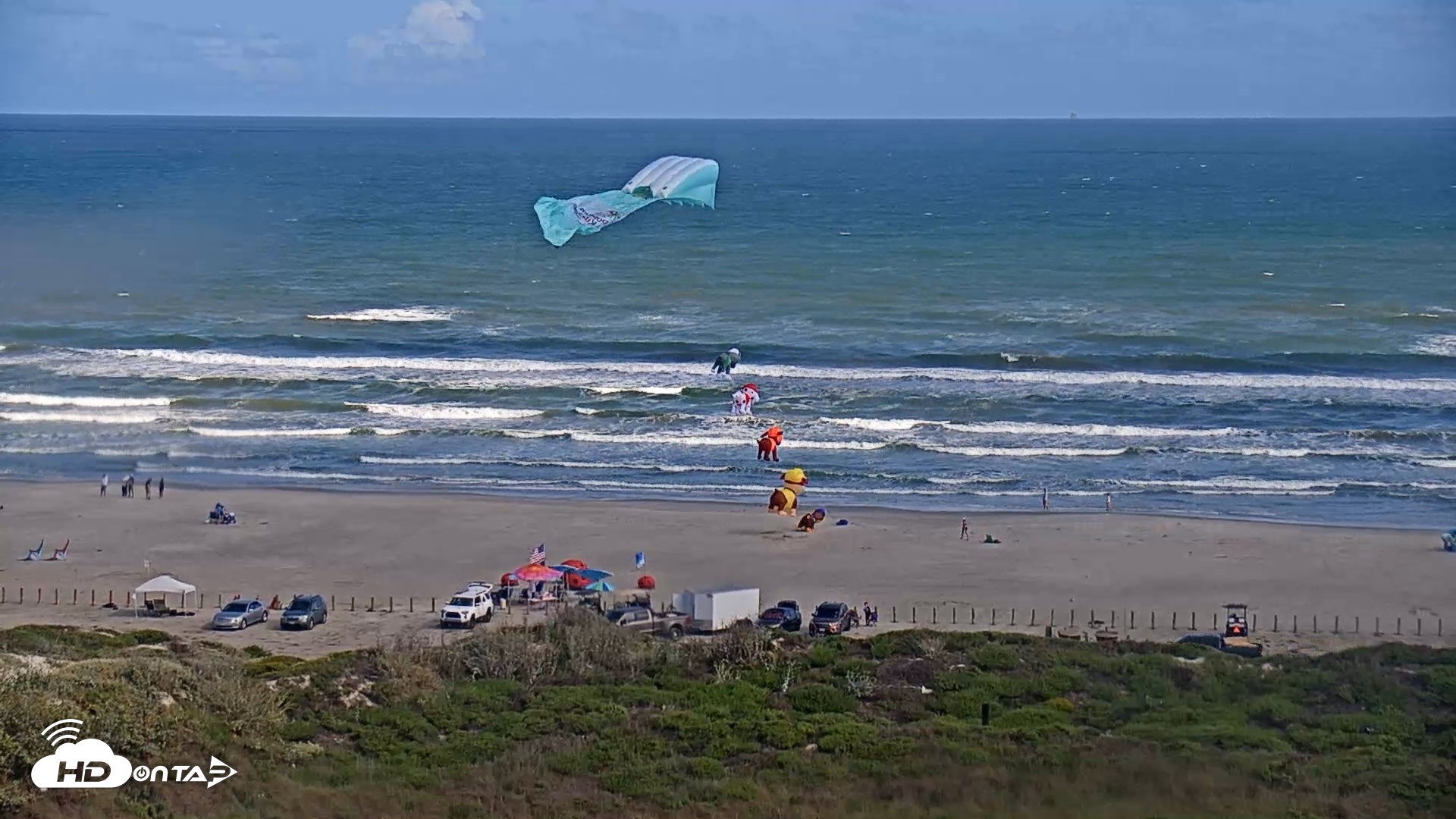 Snapshot of Aransas Princess - Port Aransas Beach Live Webcam taken Oct 12, 2026, 3:54pm CDT