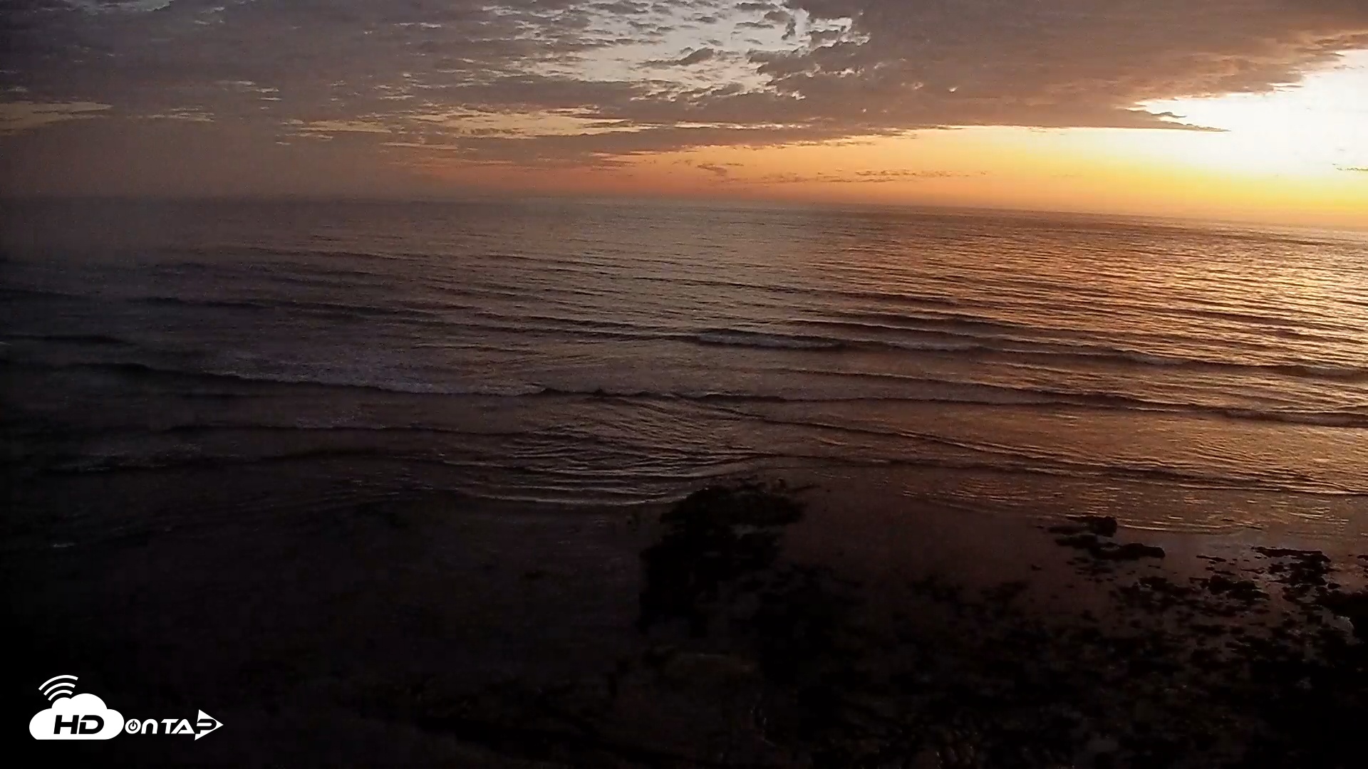 Snapshot of Terramar Point Surf Live Webcam taken Oct 10, 2025, 6:50pm PDT