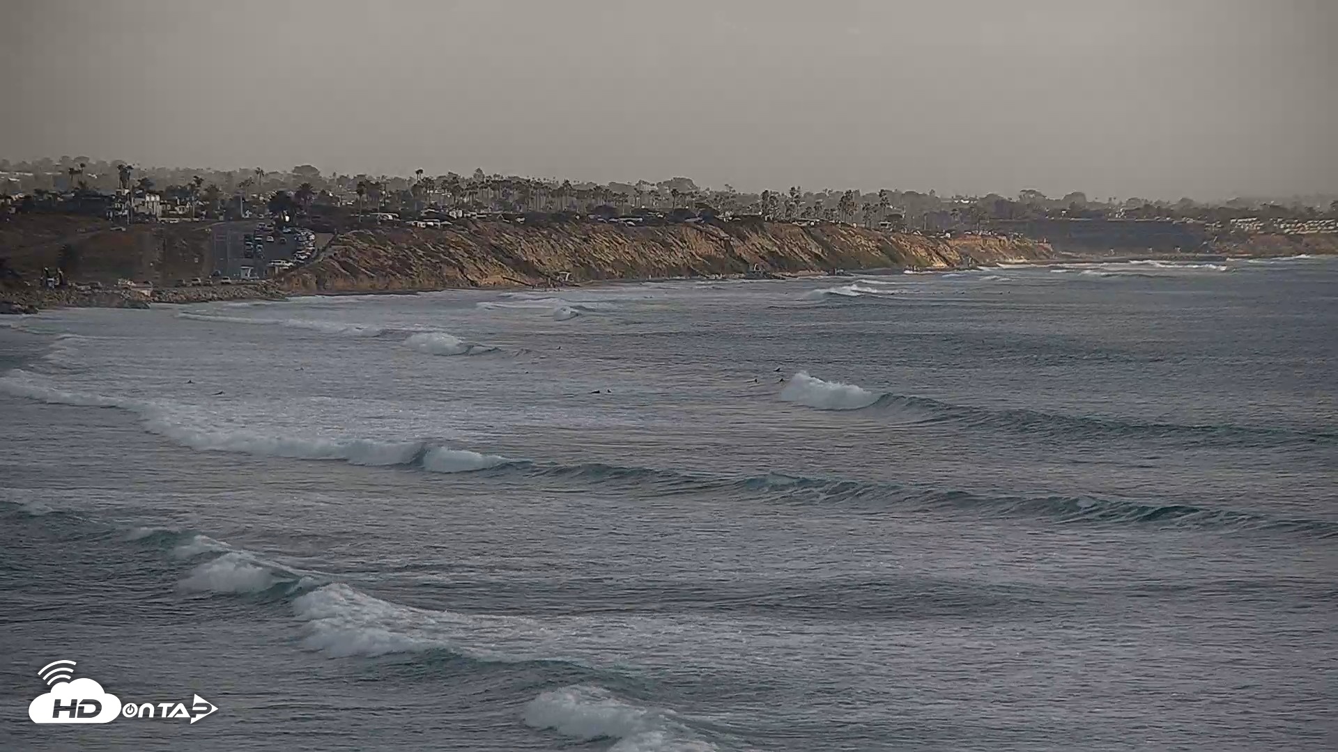 Snapshot of Terramar Point Surf Live Webcam taken Oct 20, 2026, 5:29pm PDT