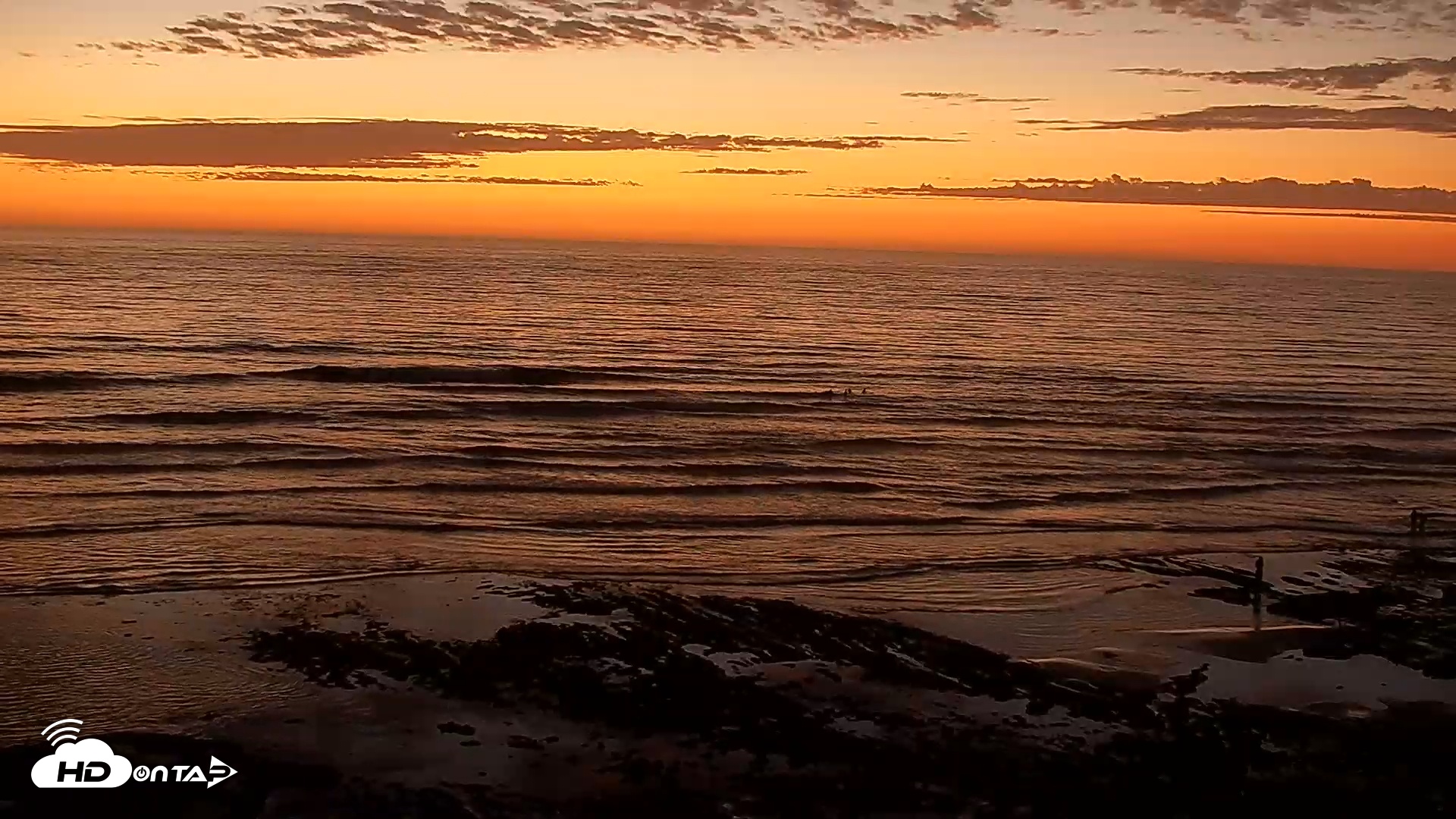 Snapshot of Terramar Point Surf Live Webcam taken Oct 10, 2025, 6:50pm PDT
