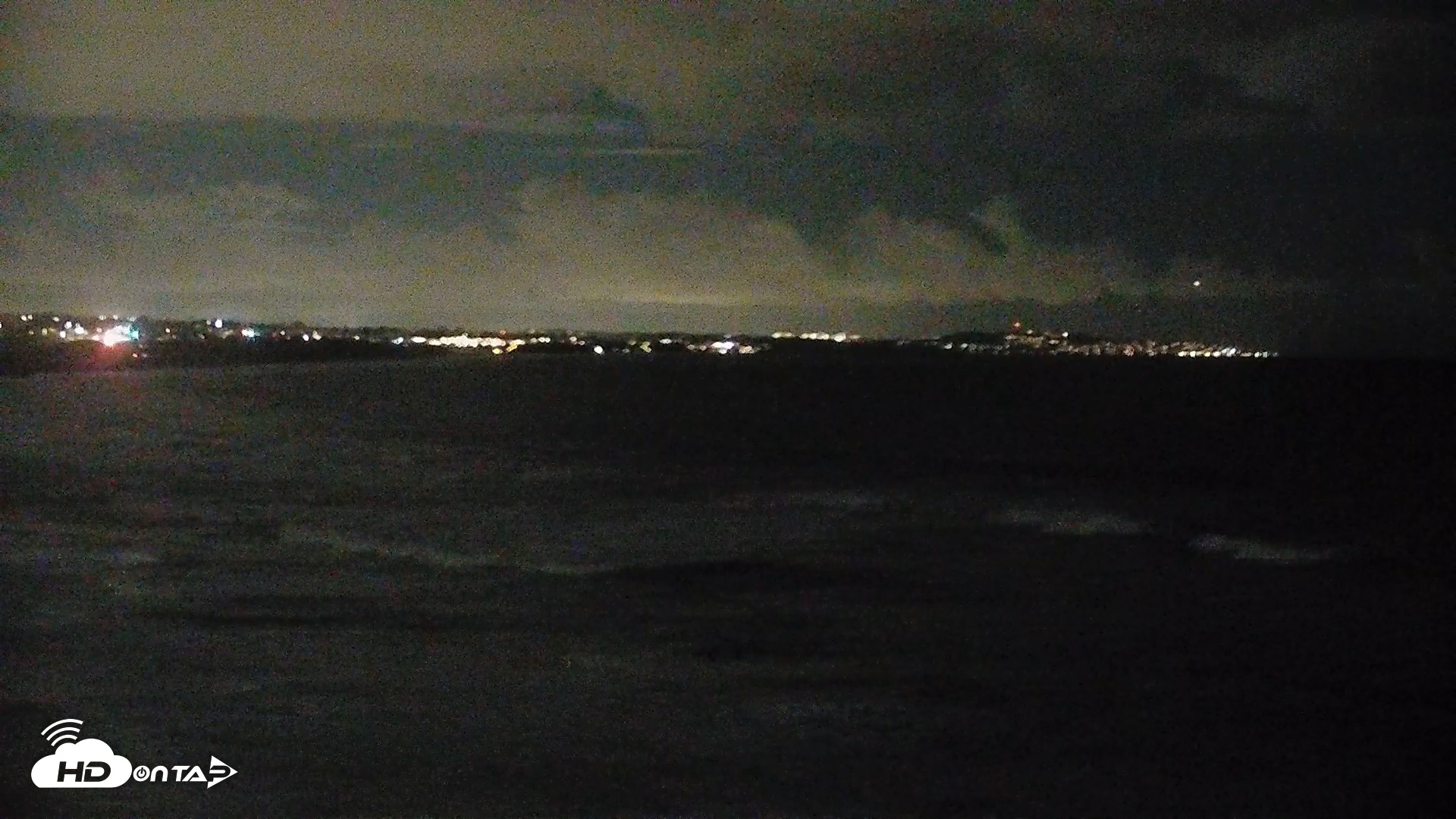 Snapshot of Terramar Point Surf Live Webcam taken Oct 22, 2026, 7:40pm PDT