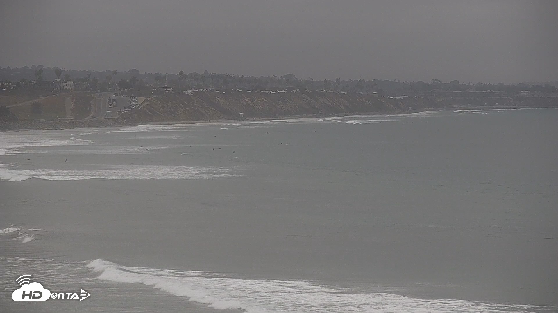 Snapshot of Terramar Point Surf Live Webcam taken Sep 17, 2026, 9:13am PDT