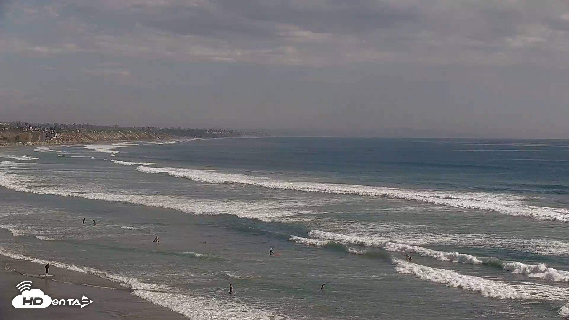 Snapshot of Terramar Point Surf Live Webcam taken Sep 9, 2026, 4:10pm PDT