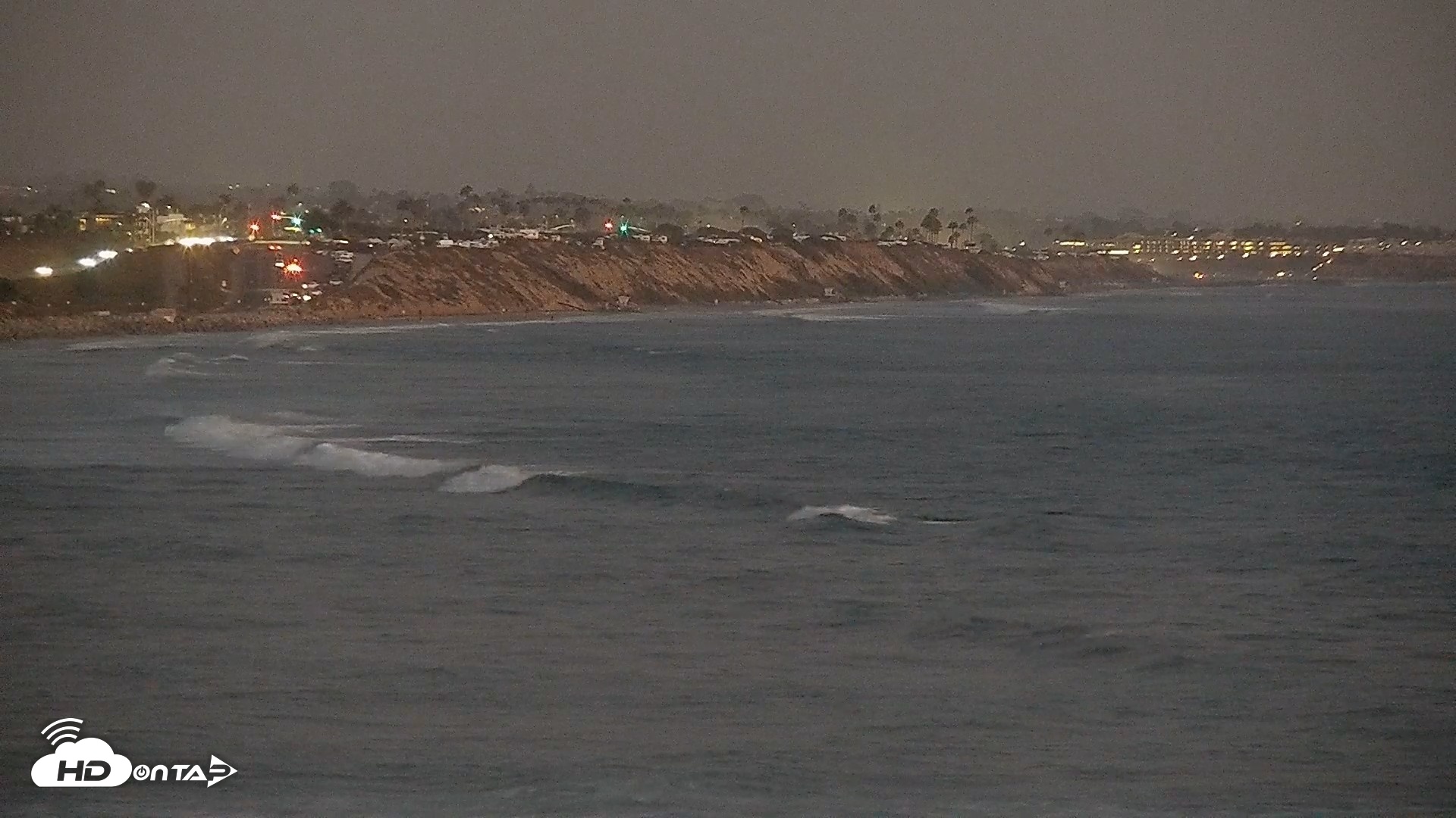 Snapshot of Terramar Point Surf Live Webcam taken Aug 8, 2026, 8:10pm PDT