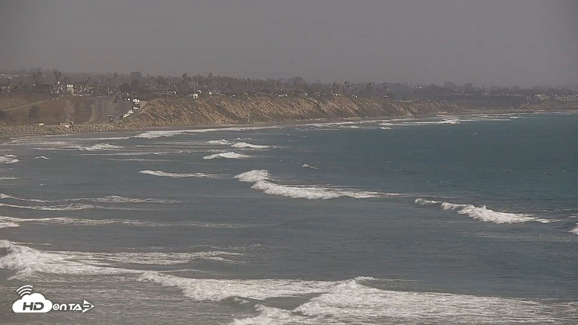 Snapshot of Terramar Point Surf Live Webcam taken Sep 15, 2026, 3:43pm PDT