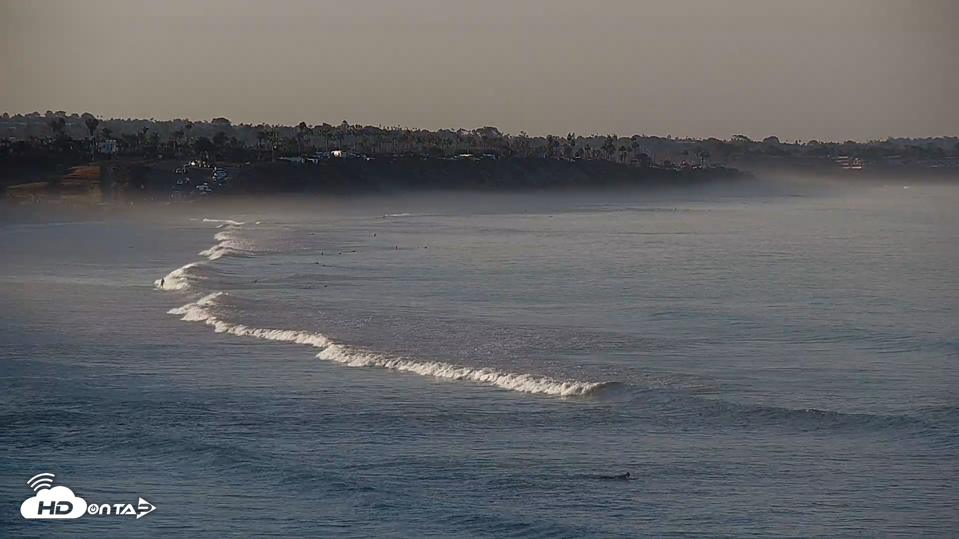 Snapshot of Terramar Point Surf Live Webcam taken Oct 4, 2026, 7:24am PDT