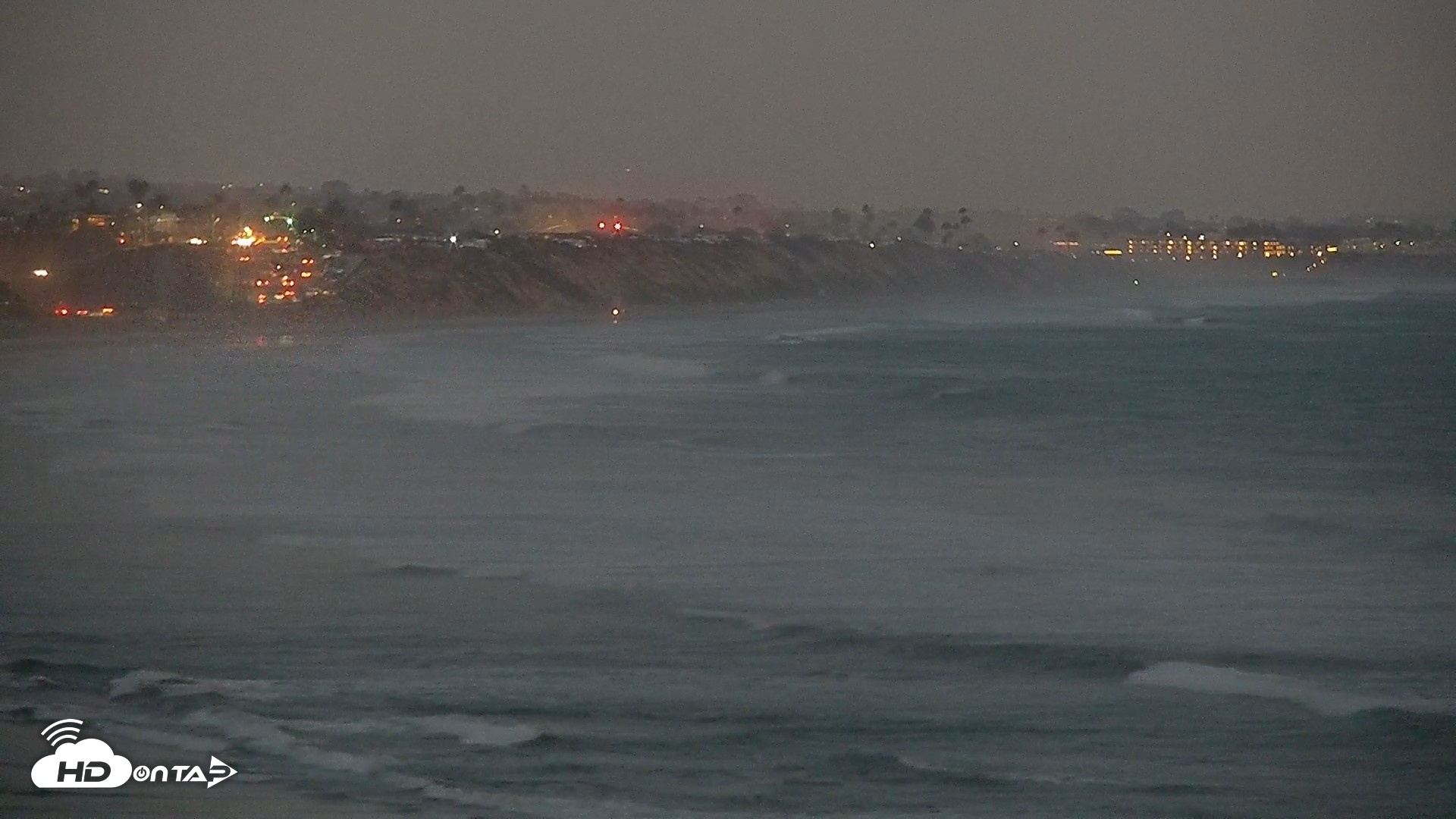 Snapshot of Terramar Point Surf Live Webcam taken Aug 16, 2026, 7:57pm PDT