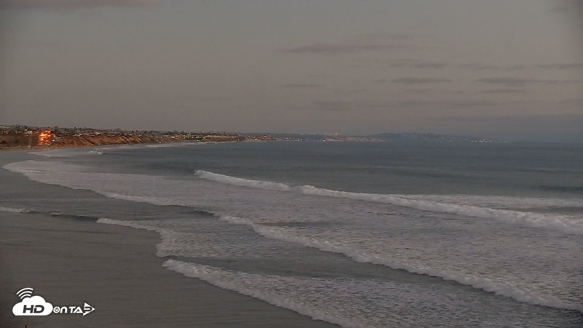 Snapshot of Terramar Point Surf Live Webcam taken Aug 14, 2026, 7:59pm PDT