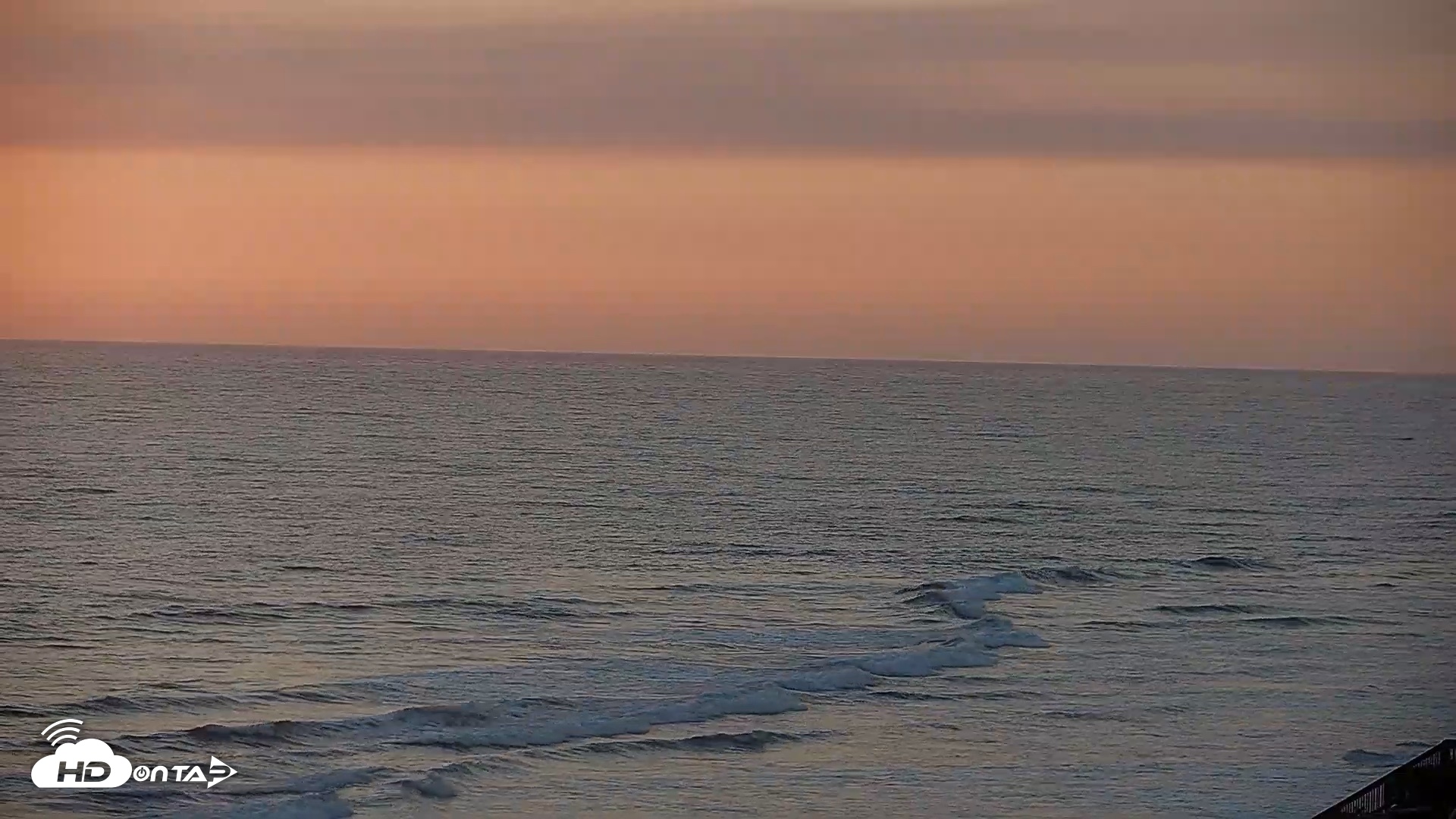 Snapshot of Terramar Point Surf Live Webcam taken May 19, 2026, 7:37pm PDT