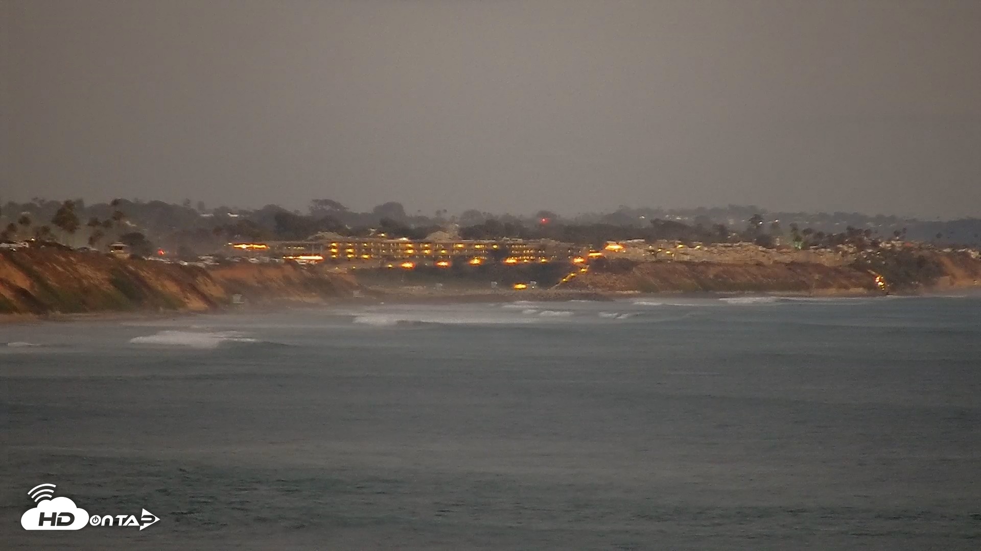 Snapshot of Terramar Point Surf Live Webcam taken Aug 14, 2026, 7:58pm PDT