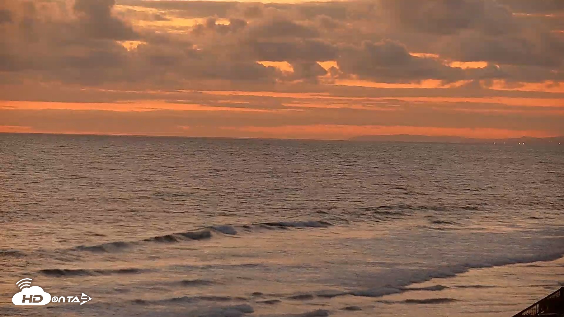 Snapshot of Terramar Point Surf Live Webcam taken May 5, 2026, 7:55pm PDT