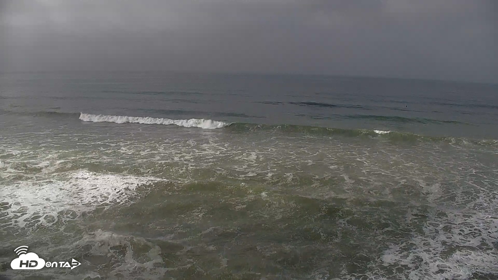 Snapshot of Terramar Point Surf Live Webcam taken Oct 9, 2026, 9:18am PDT