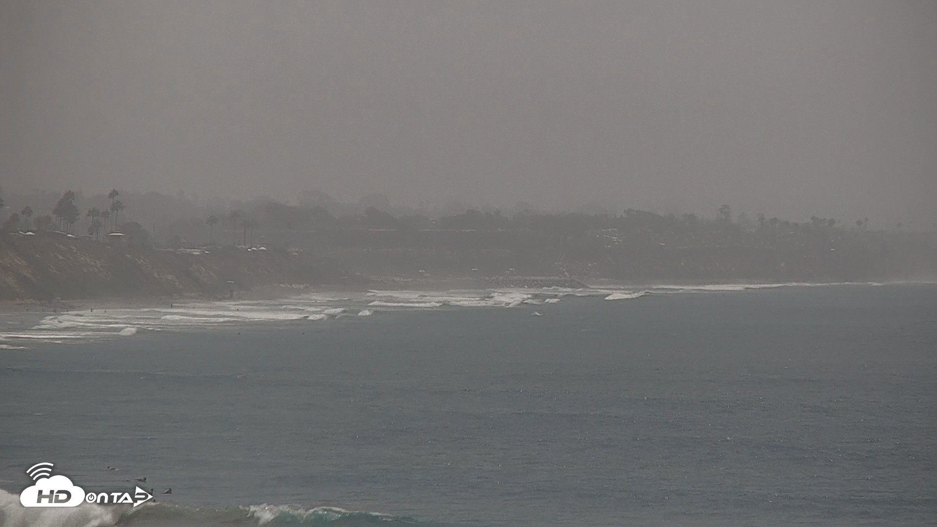 Snapshot of Terramar Point Surf Live Webcam taken Aug 27, 2026, 12:43pm PDT