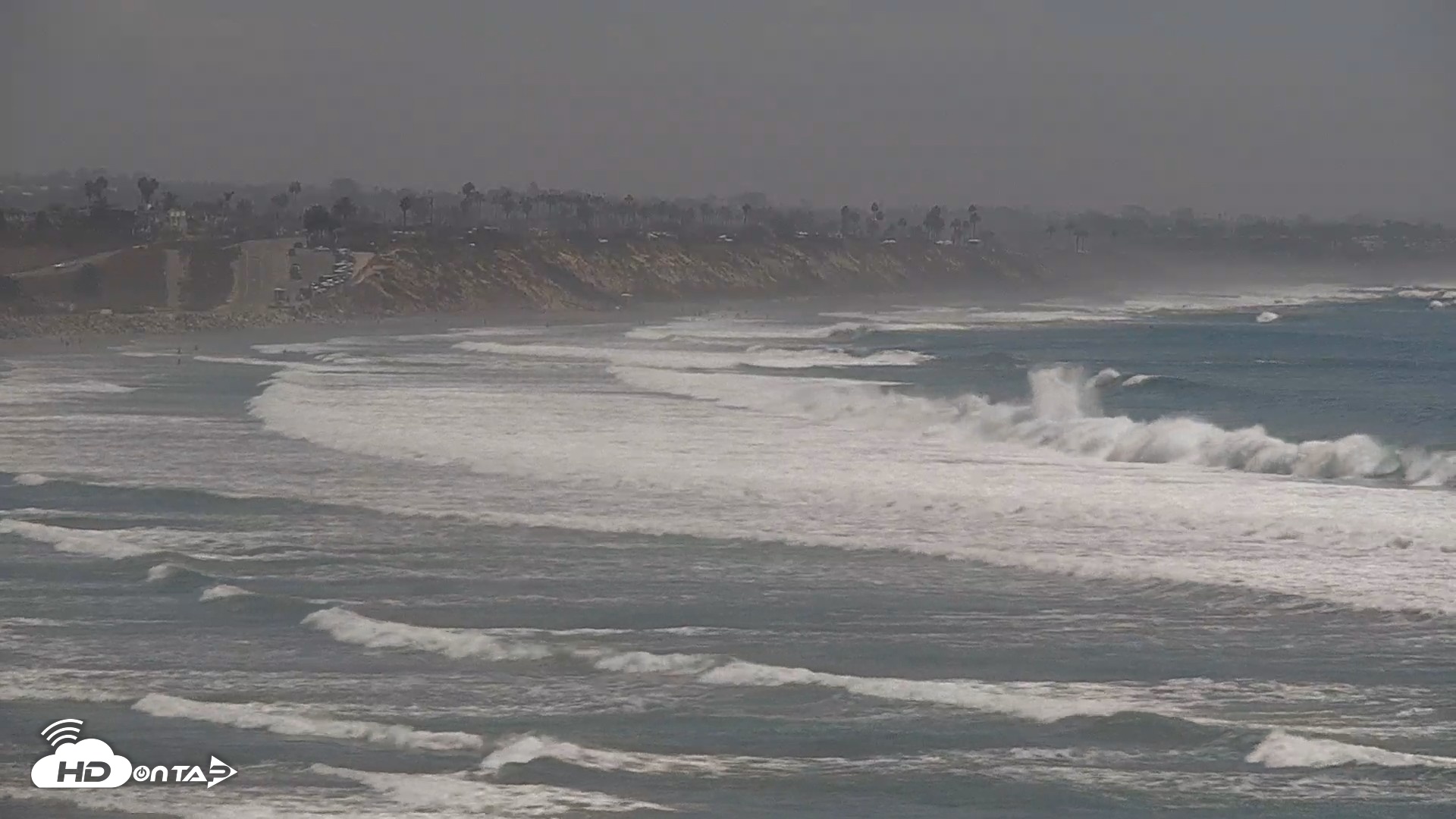 Snapshot of Terramar Point Surf Live Webcam taken Sep 8, 2026, 1:43pm PDT