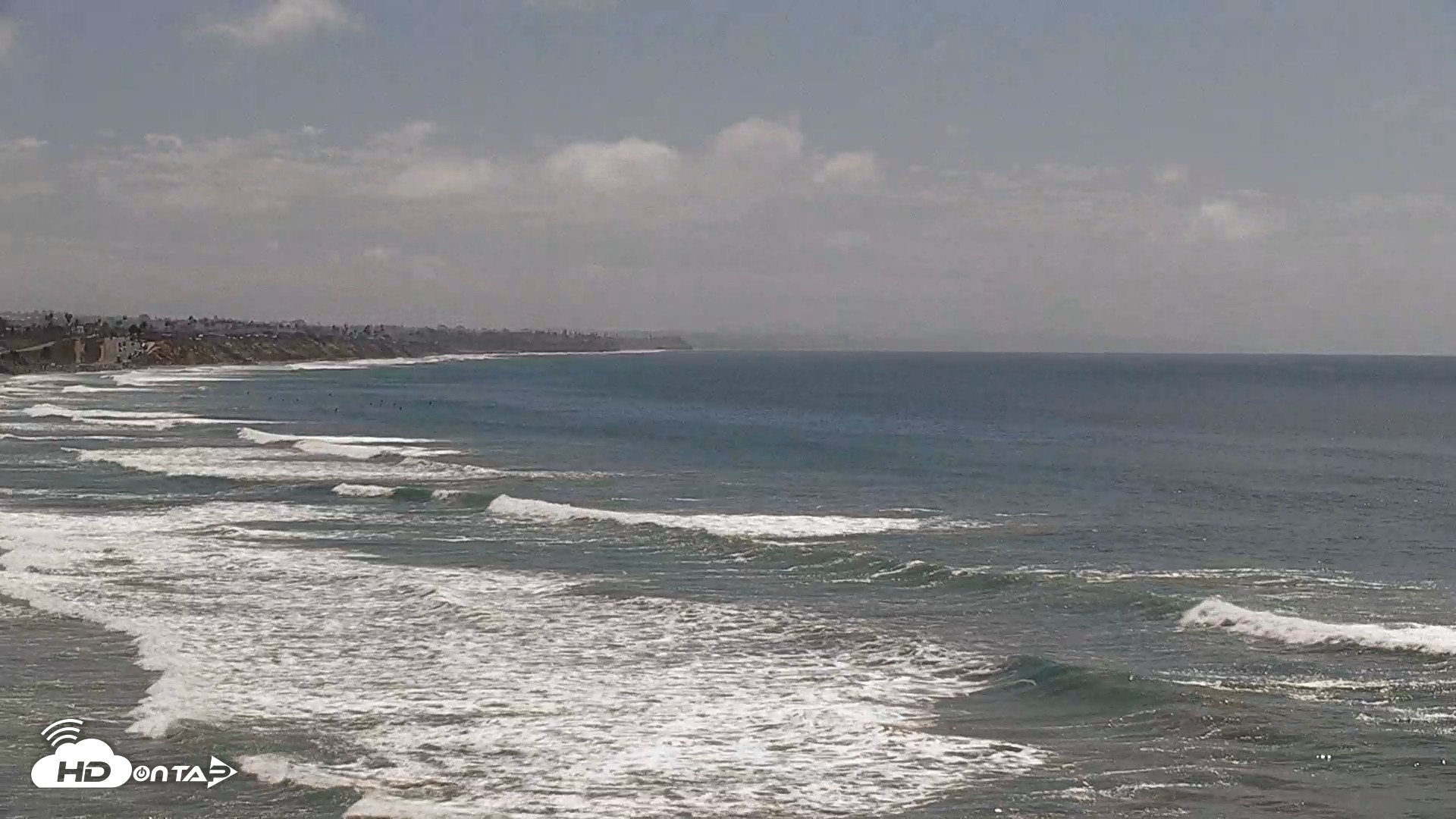 Snapshot of Terramar Point Surf Live Webcam taken Sep 28, 2026, 12:45pm PDT