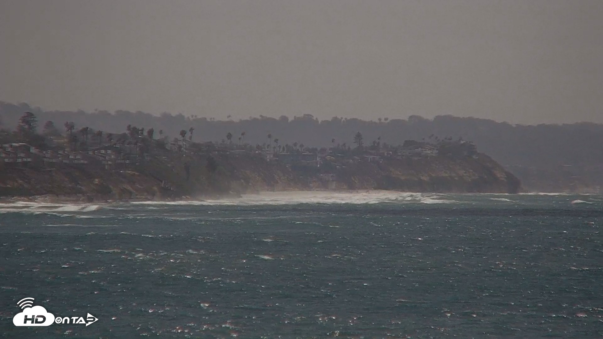 Snapshot of Terramar Point Surf Live Webcam taken Oct 12, 2026, 1:10pm PDT