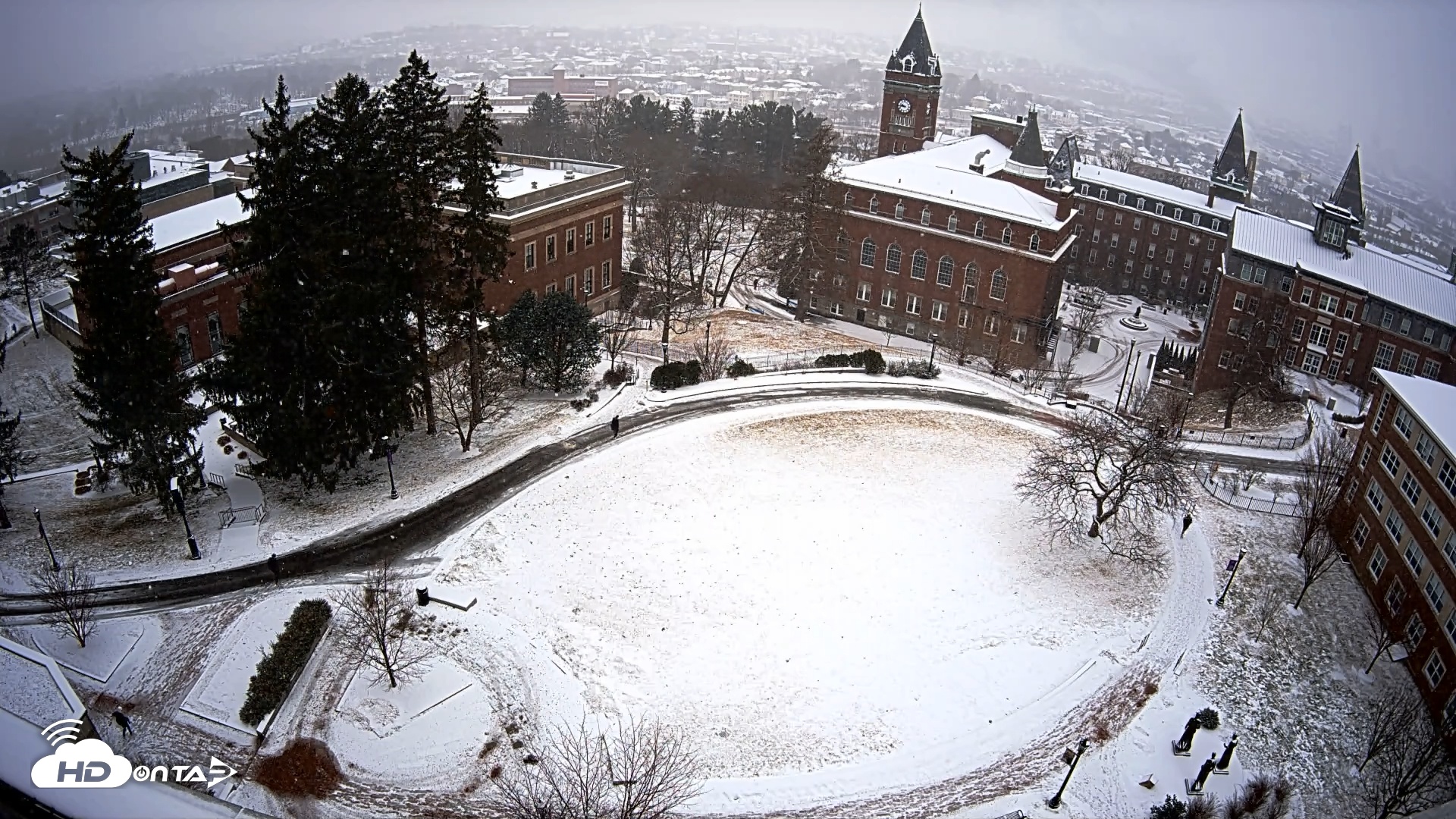 Snapshot of Holy Cross Hogan Courtyard taken Feb 6, 2025, 9:44am EST