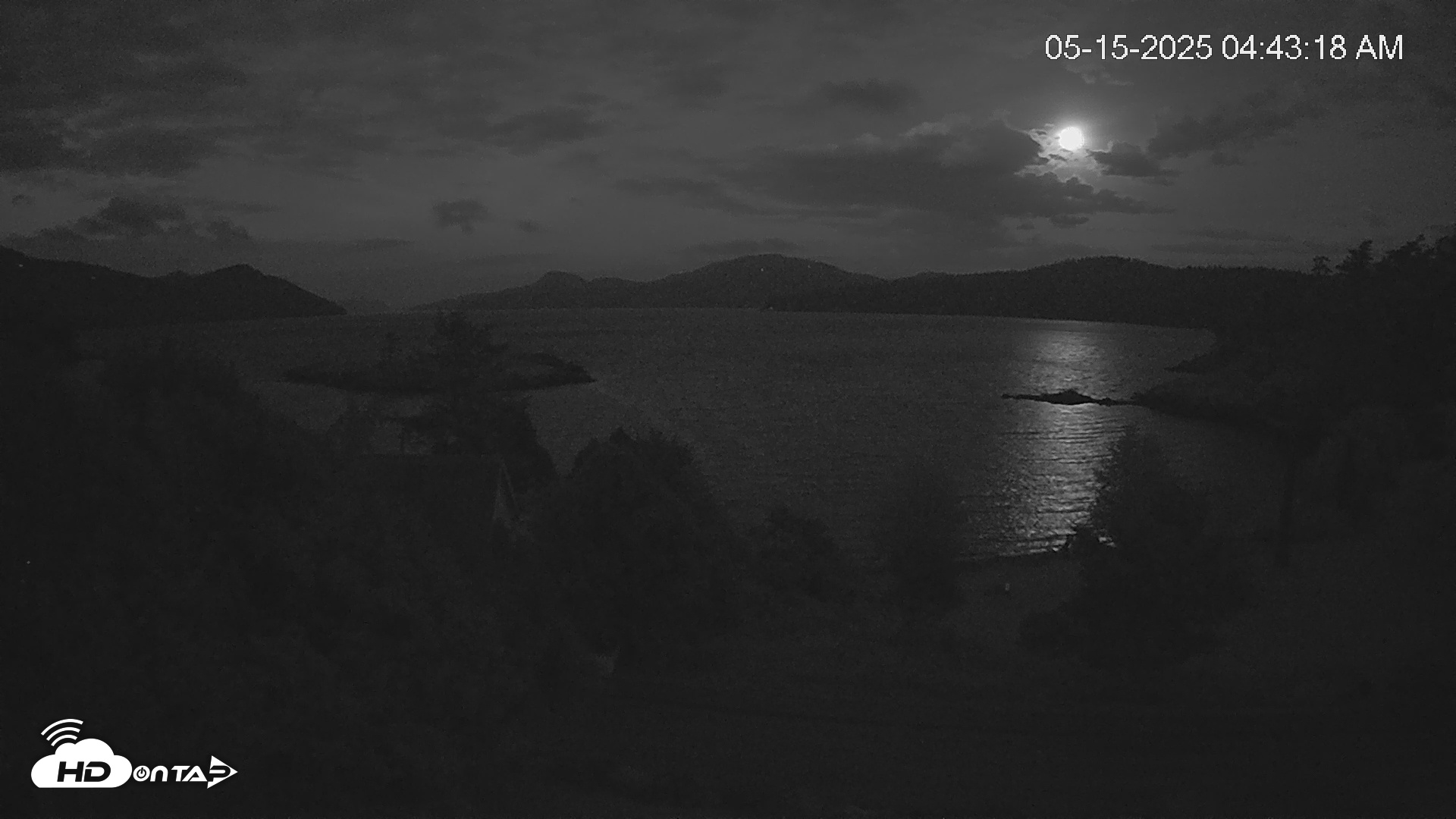 Snapshot of The Landmark On Orcas Island Live Webcam taken May 15, 2025, 4:44am PDT
