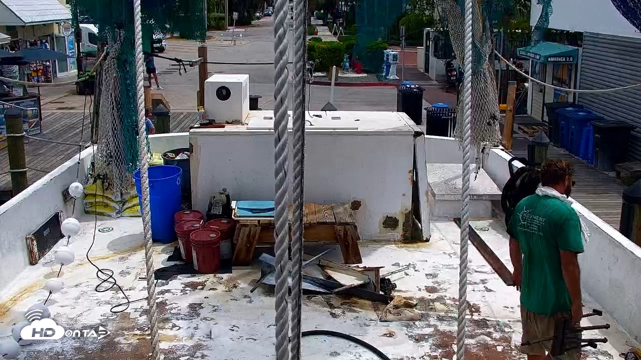Snapshot of Miss Key West Shrimp Boat Live Cam taken Sep 9, 2026, 2:23pm EDT