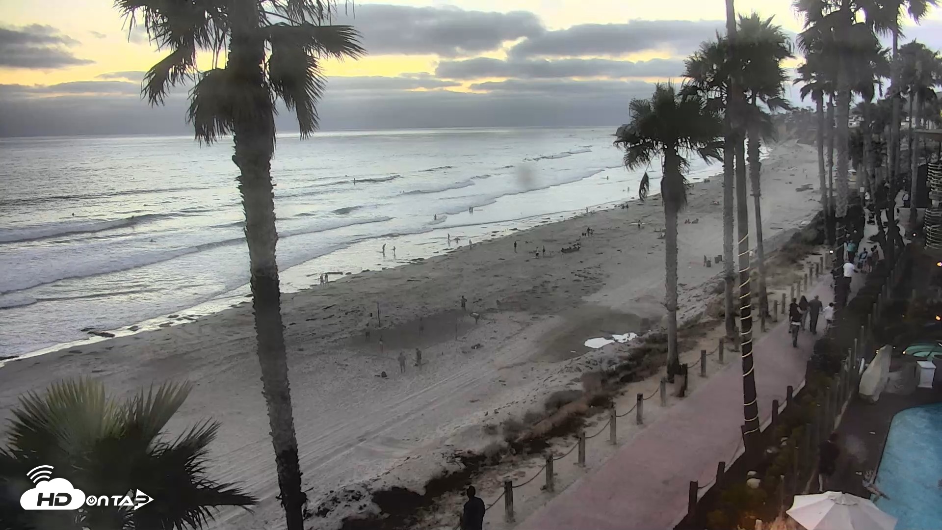 Snapshot of Pacific Beach Live Surf Webcam taken Jul 30, 2026, 7:50pm PDT