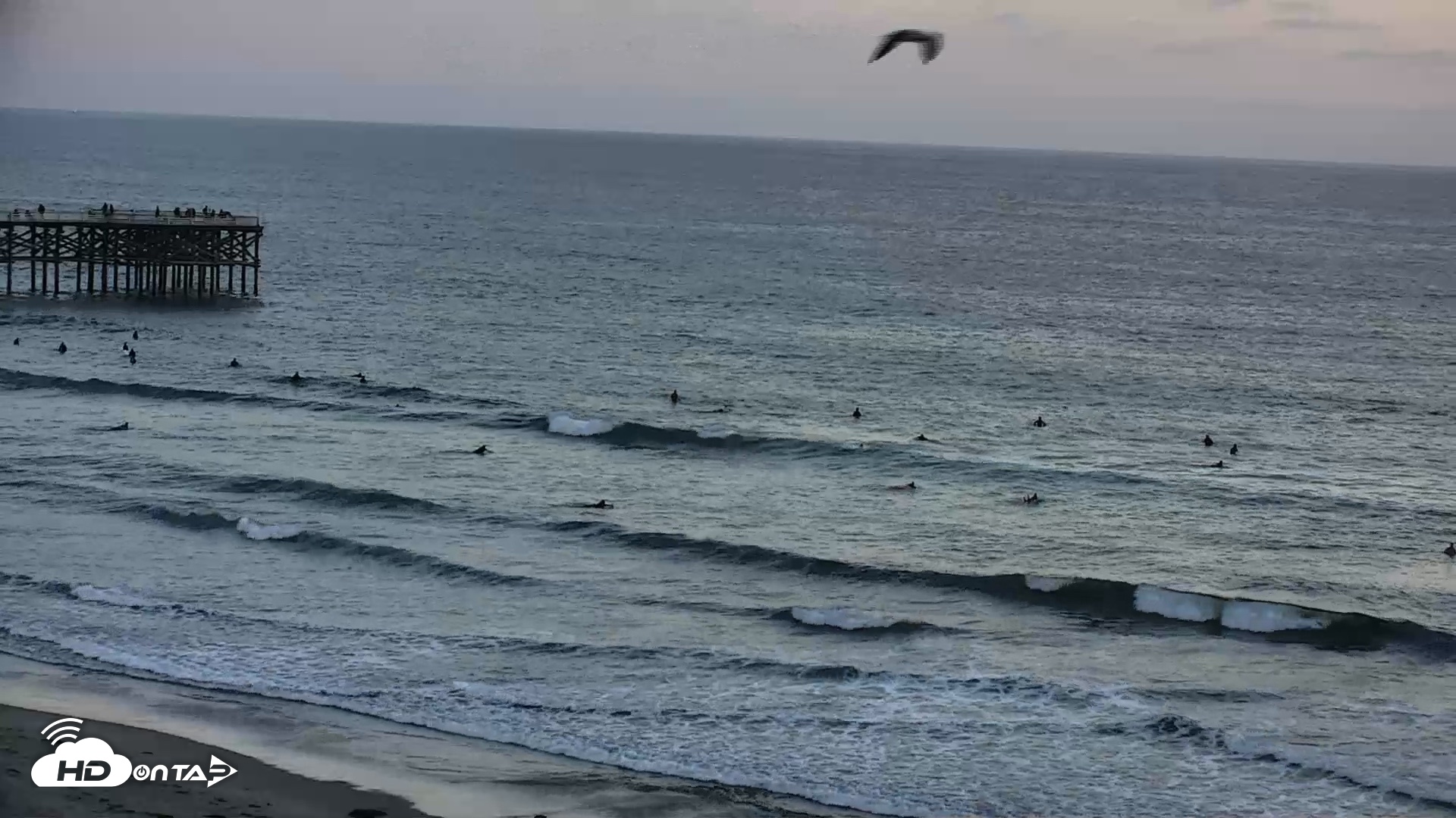 Snapshot of Pacific Beach Live Surf Webcam taken Sep 24, 2026, 6:36pm PDT