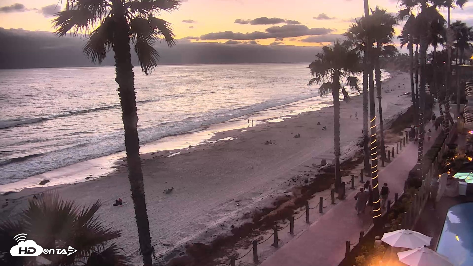 Snapshot of Pacific Beach Live Surf Webcam taken Jun 26, 2026, 8:16pm PDT