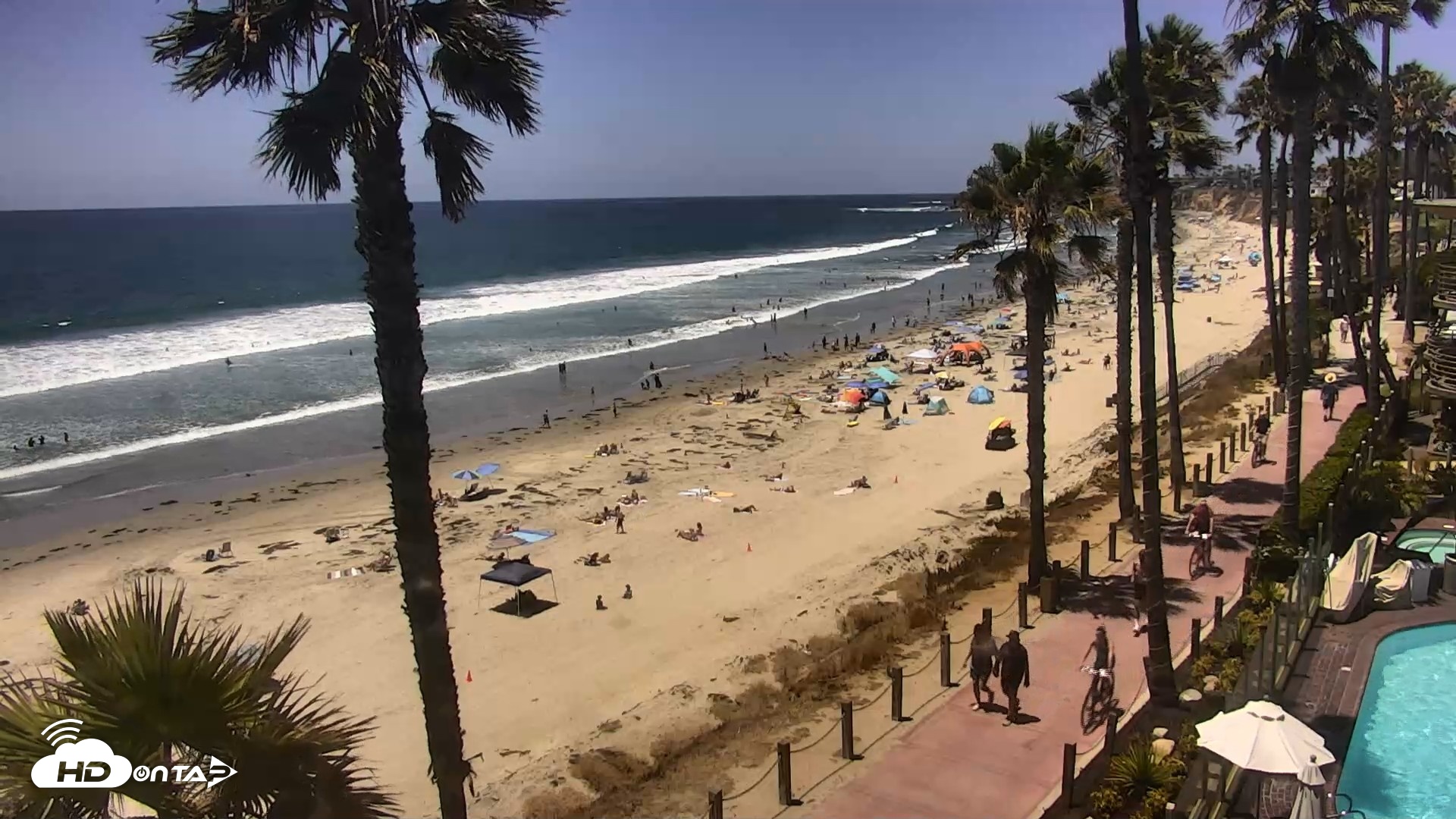 Snapshot of Pacific Beach Live Surf Webcam taken Jul 2, 2026, 1:28pm PDT