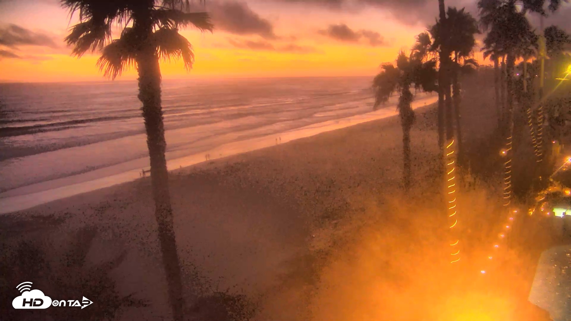 Snapshot of Pacific Beach Live Surf Webcam taken Jul 22, 2026, 8:26pm PDT