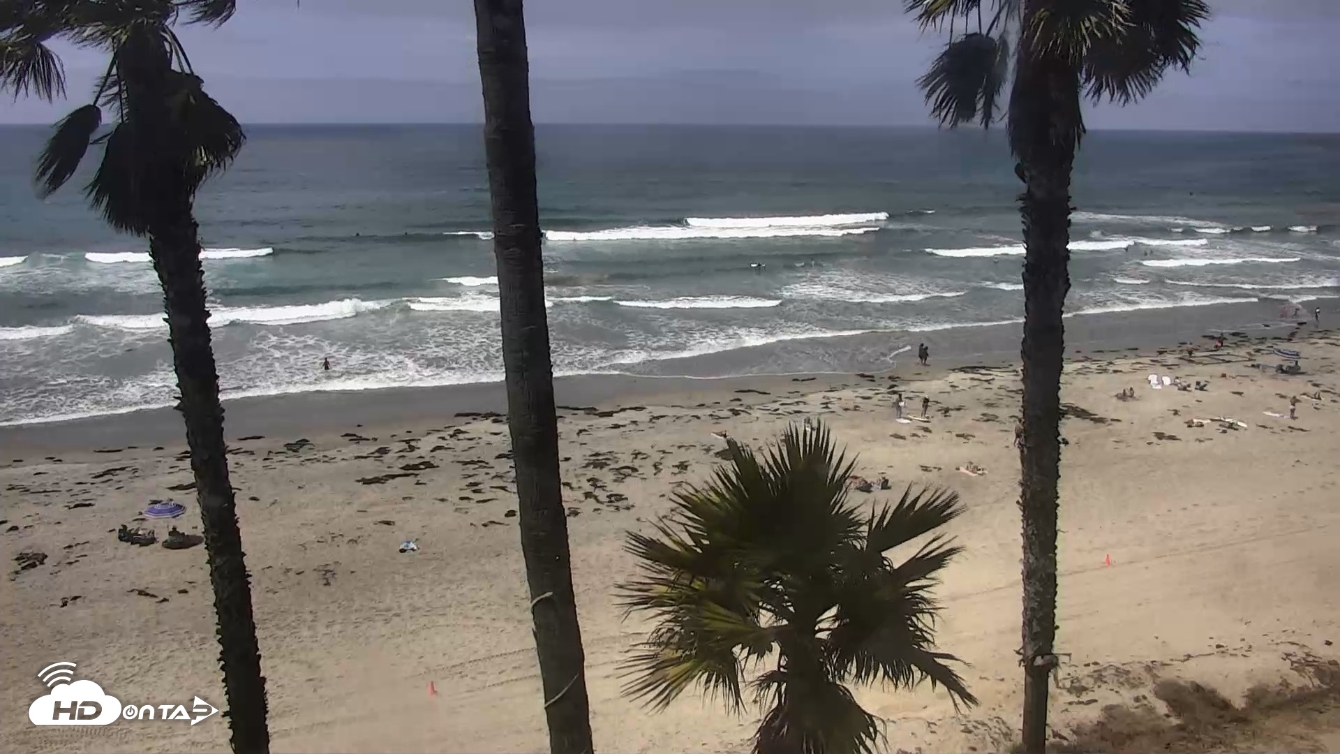 Snapshot of Pacific Beach Live Surf Webcam taken Aug 18, 2026, 12:07pm PDT