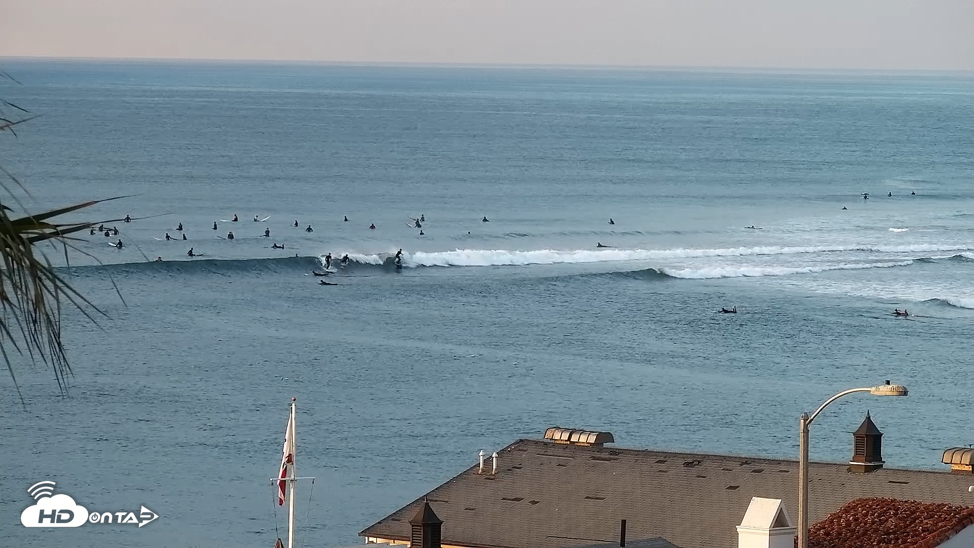 Snapshot of Malibu Point Live Surf Cam taken Oct 1, 2025, 7:10am PDT