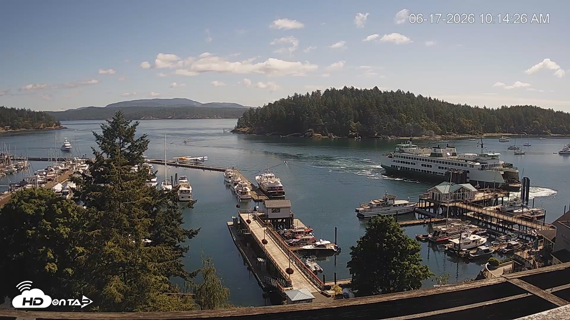 Snapshot of Friday Harbor - San Juan Island Live Webcam taken Jun 17, 2026, 10:15am PDT