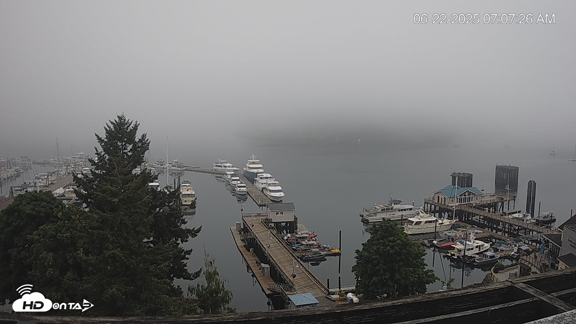 Snapshot of Friday Harbor - San Juan Island Live Webcam taken Jun 22, 2025, 7:07am PDT