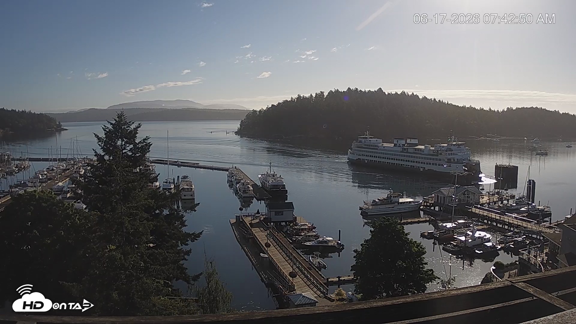 Snapshot of Friday Harbor - San Juan Island Live Webcam taken Jun 17, 2026, 7:43am PDT