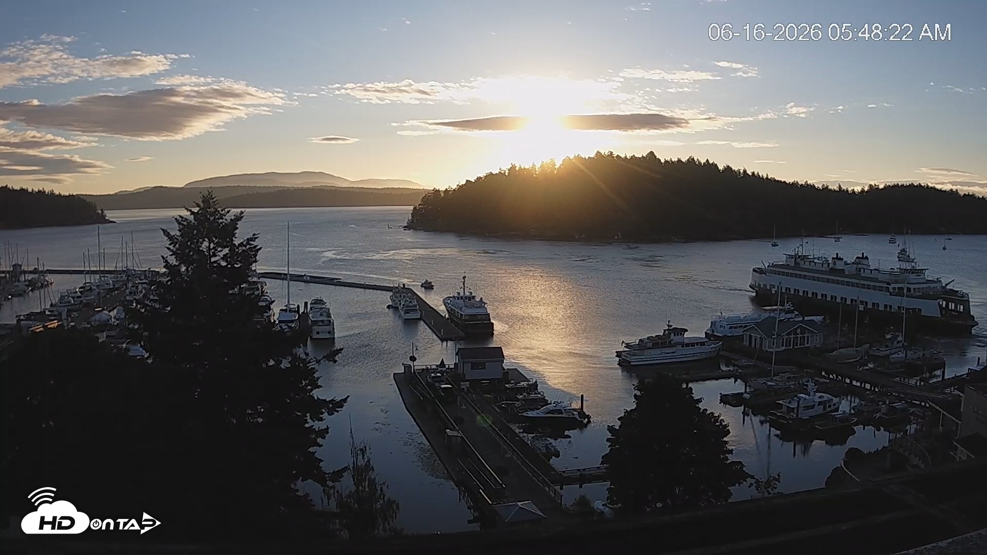 Snapshot of Friday Harbor - San Juan Island Live Webcam taken Jun 16, 2026, 5:49am PDT