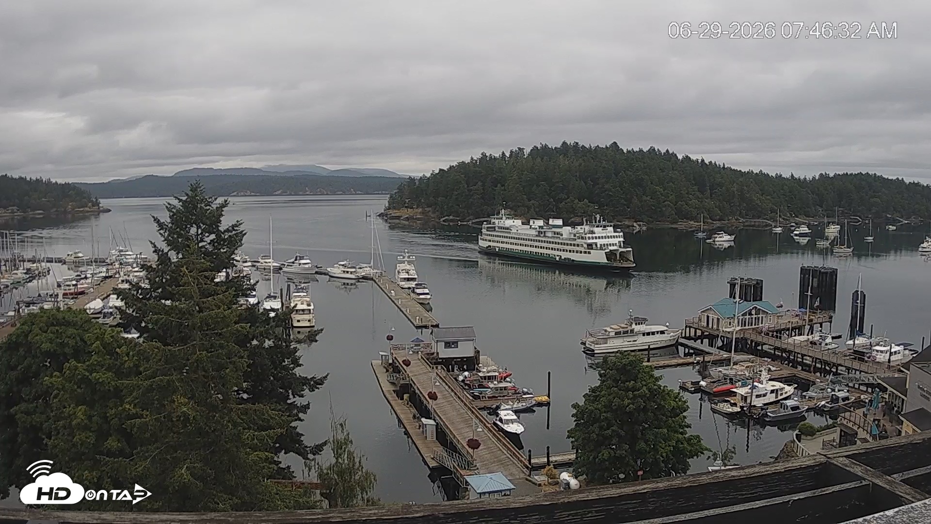 Snapshot of Friday Harbor - San Juan Island Live Webcam taken Jun 29, 2026, 7:47am PDT