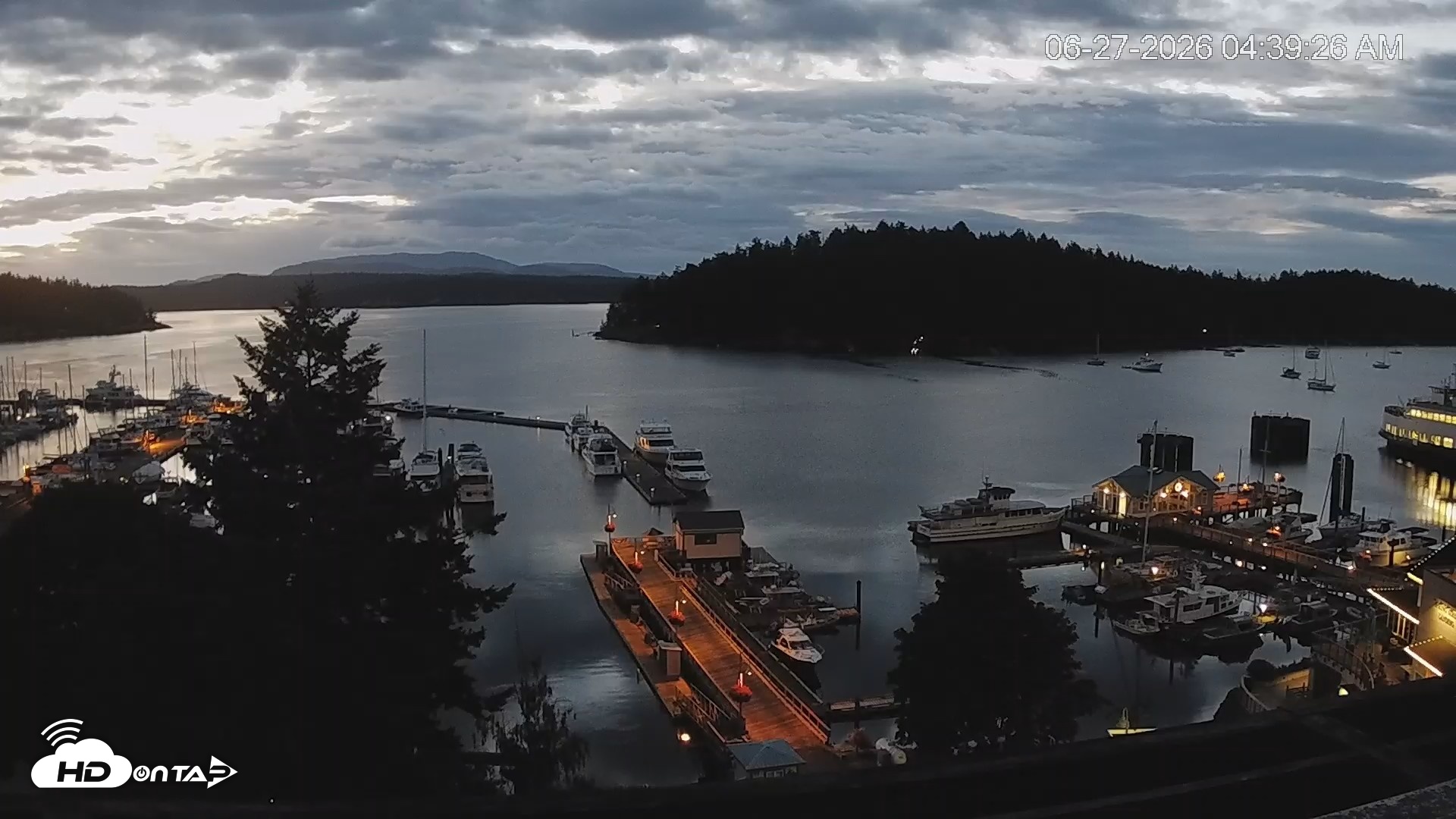 Snapshot of Friday Harbor - San Juan Island Live Webcam taken Jun 27, 2026, 4:40am PDT