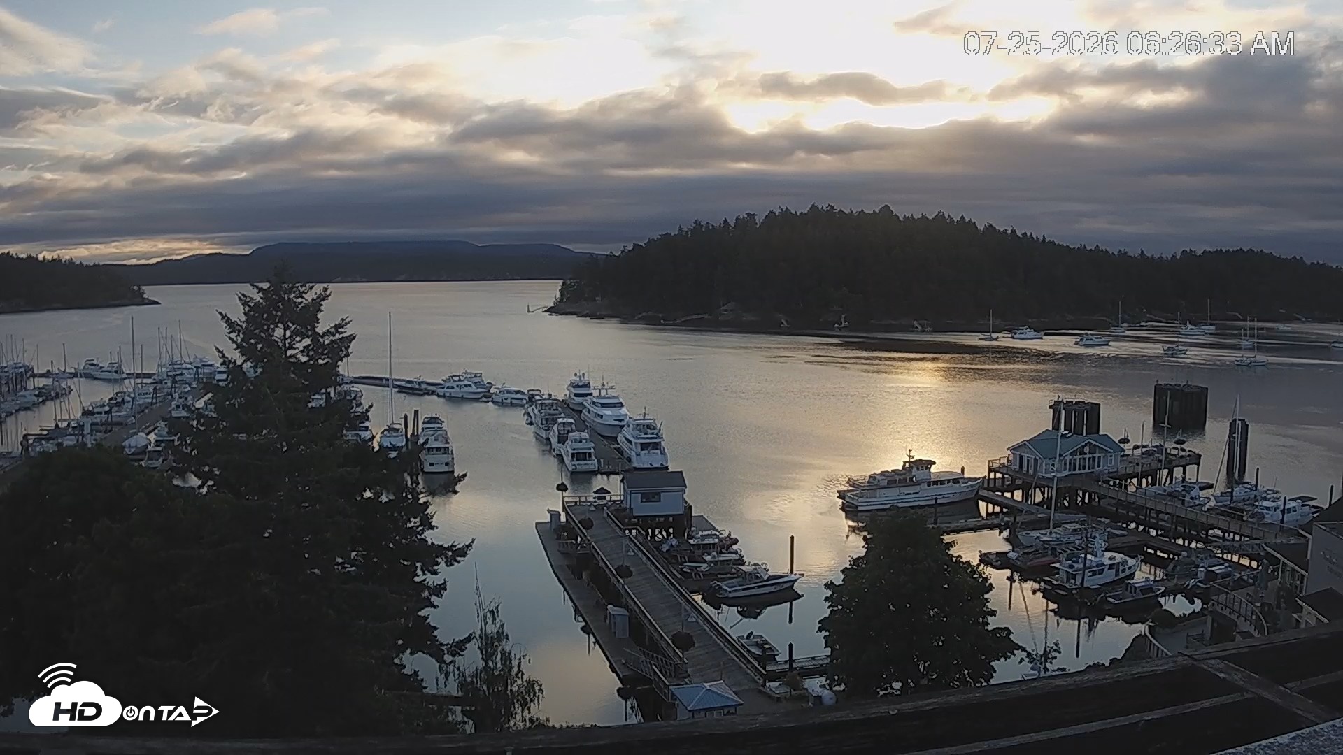 Snapshot of Friday Harbor - San Juan Island Live Webcam taken Jul 25, 2026, 6:27am PDT