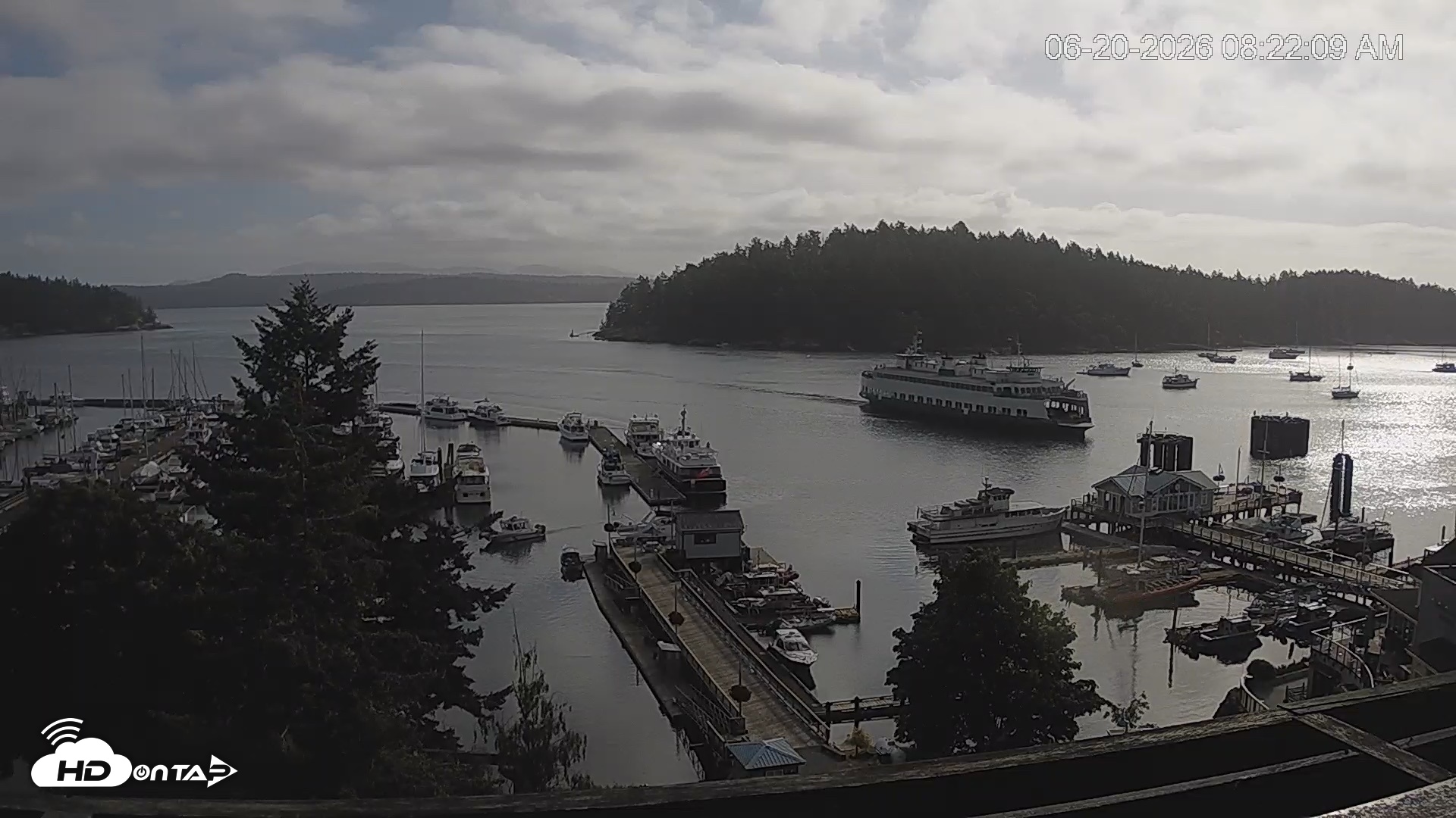 Snapshot of Friday Harbor - San Juan Island Live Webcam taken Jun 20, 2026, 8:22am PDT