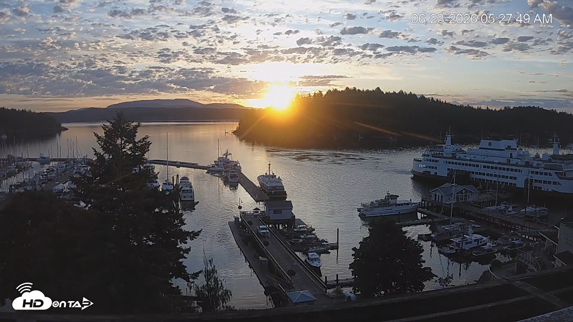 Snapshot of Friday Harbor - San Juan Island Live Webcam taken Jun 23, 2026, 5:28am PDT