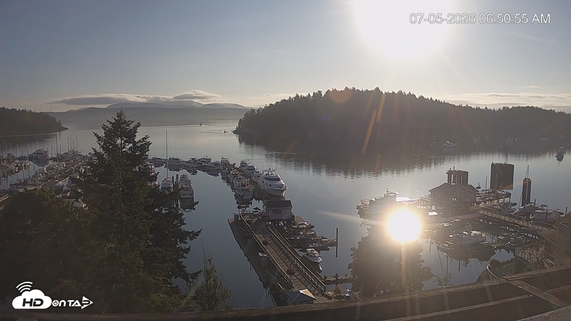 Snapshot of Friday Harbor - San Juan Island Live Webcam taken Jul 5, 2026, 6:51am PDT