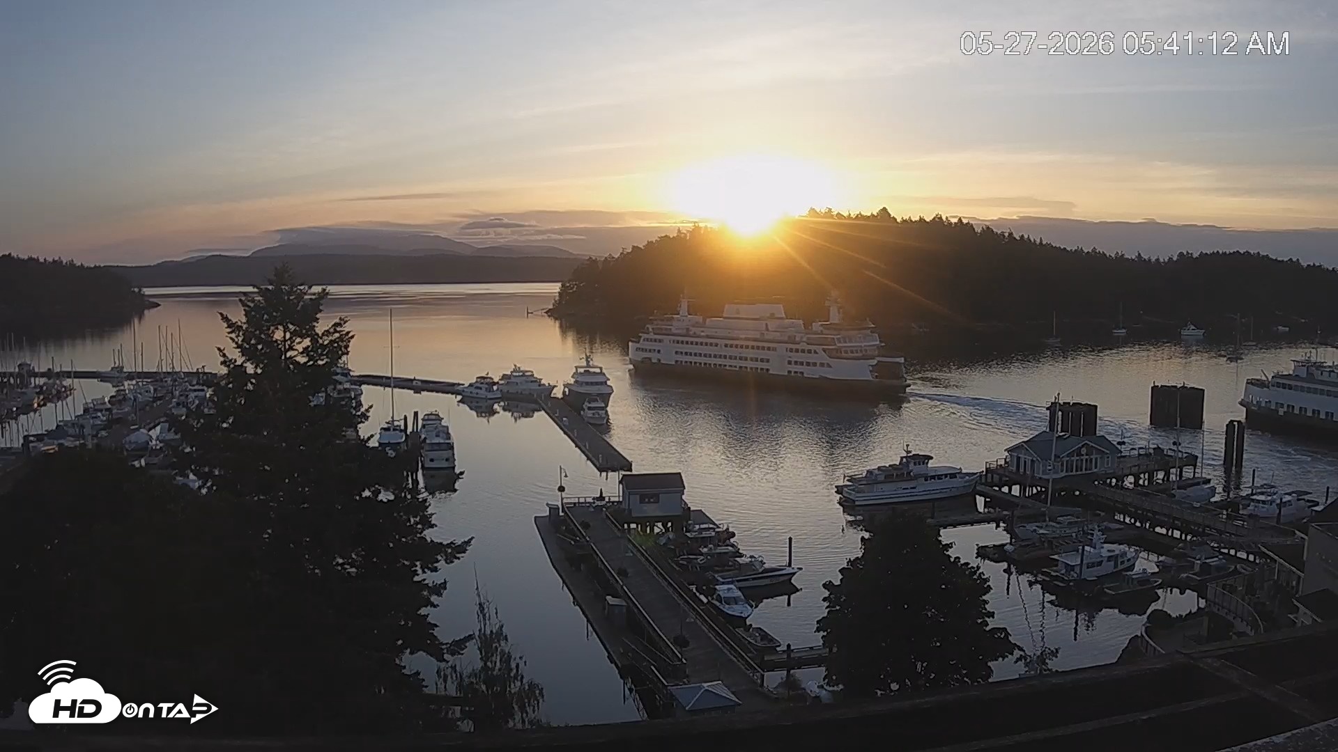 Snapshot of Friday Harbor - San Juan Island Live Webcam taken May 27, 2026, 5:41am PDT