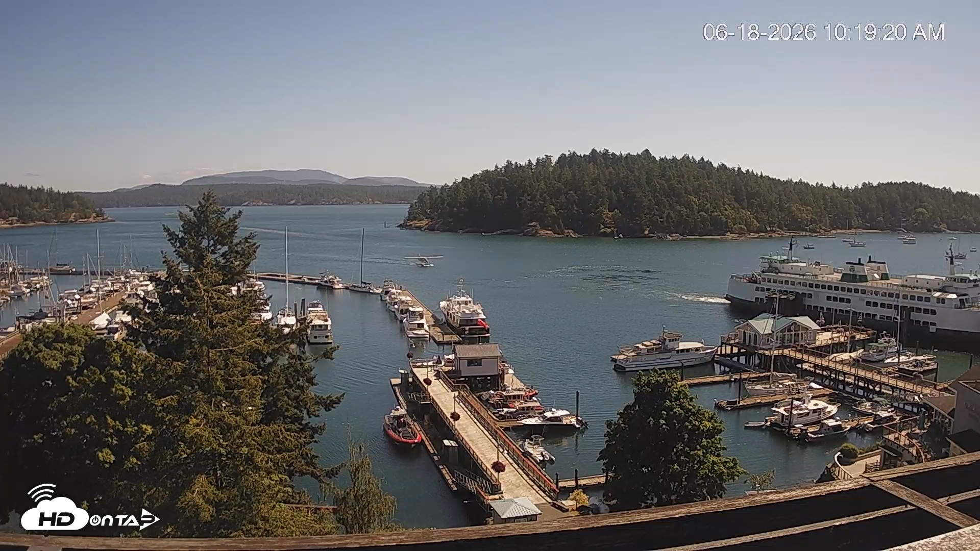 Snapshot of Friday Harbor - San Juan Island Live Webcam taken Jun 18, 2026, 10:20am PDT