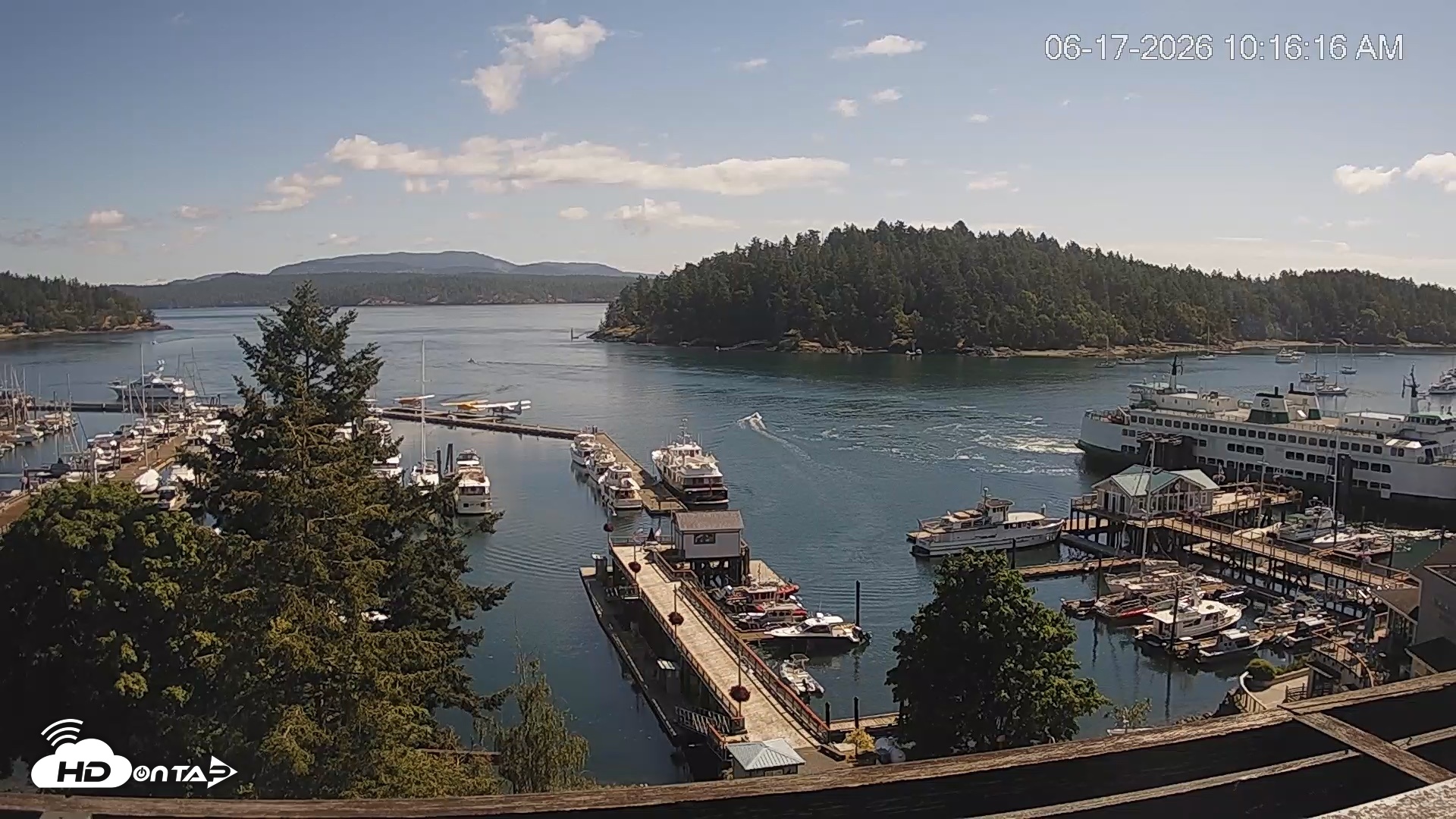 Snapshot of Friday Harbor - San Juan Island Live Webcam taken Jun 17, 2026, 10:16am PDT