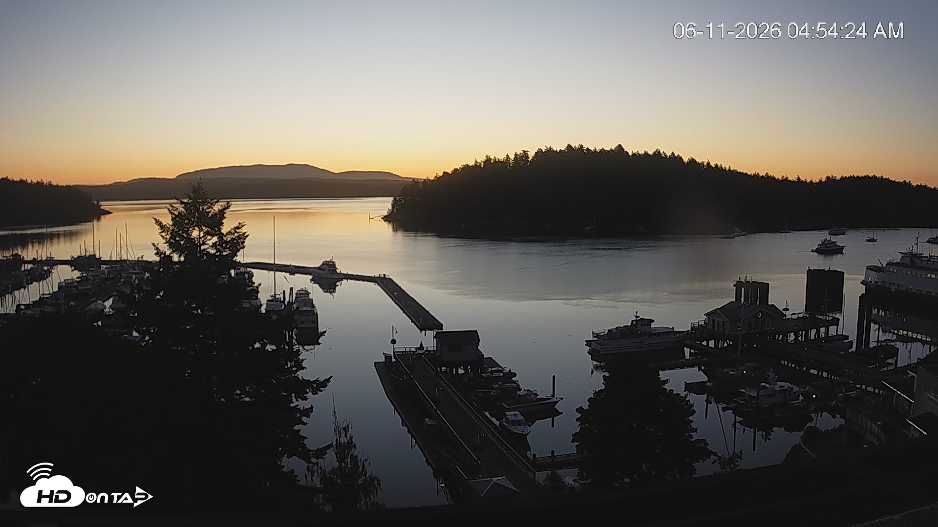 Snapshot of Friday Harbor - San Juan Island Live Webcam taken Jun 11, 2026, 4:55am PDT