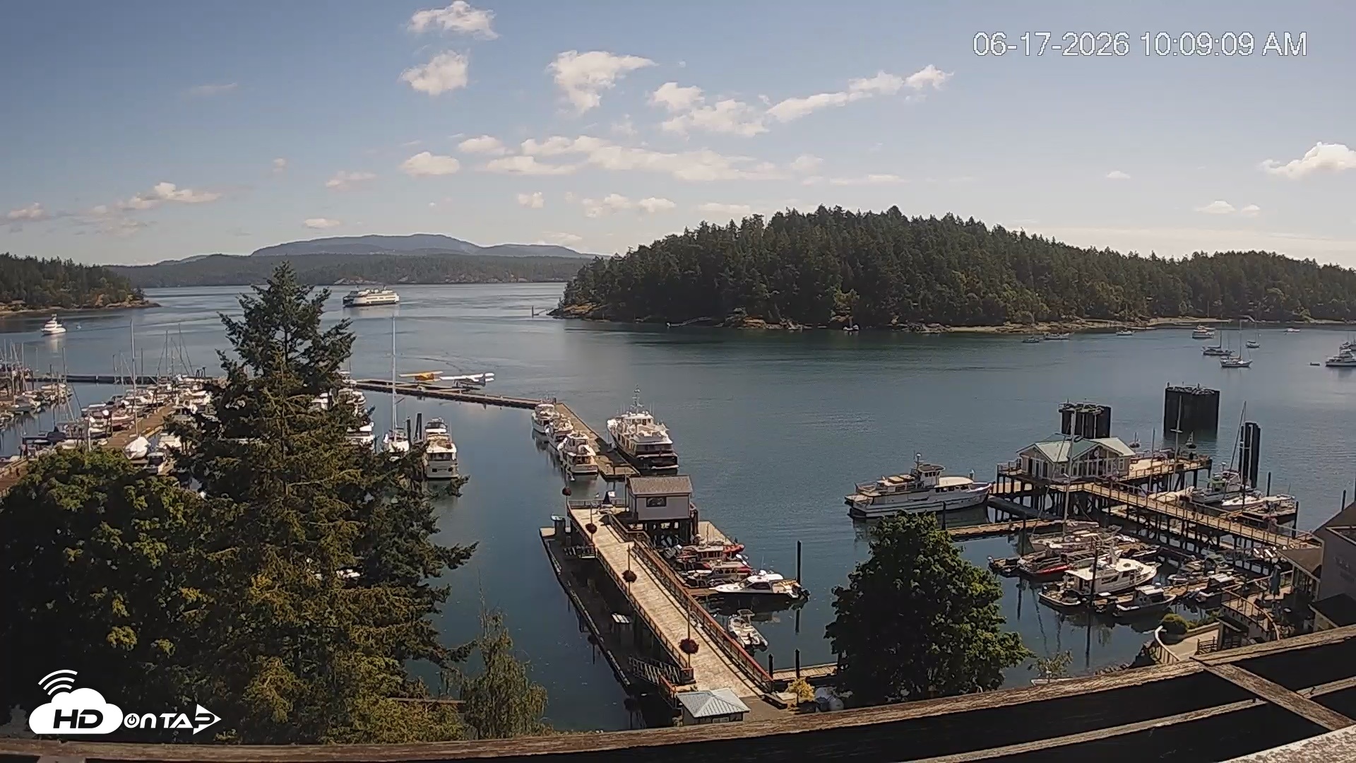 Snapshot of Friday Harbor - San Juan Island Live Webcam taken Jun 17, 2026, 10:09am PDT