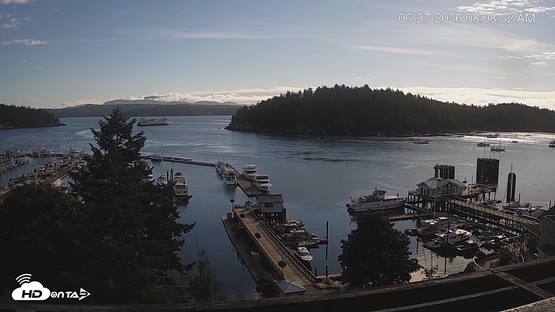 Snapshot of Friday Harbor - San Juan Island Live Webcam taken Jun 27, 2026, 8:09am PDT