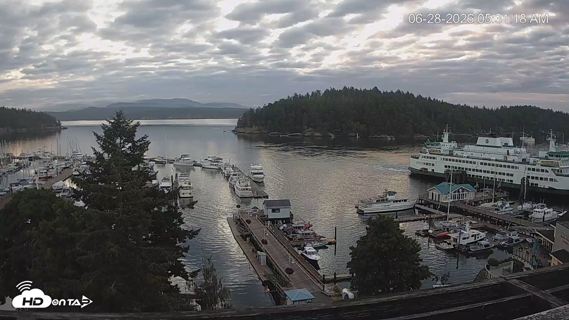 Snapshot of Friday Harbor - San Juan Island Live Webcam taken Jun 28, 2026, 5:31am PDT