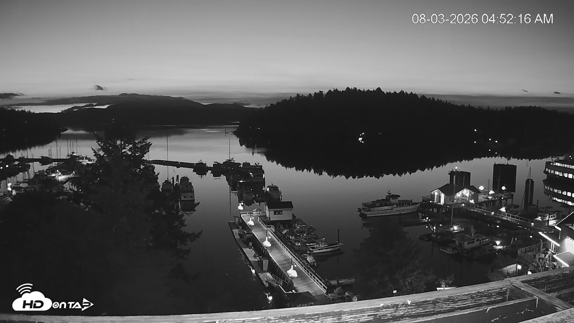 Snapshot of Friday Harbor - San Juan Island Live Webcam taken Aug 3, 2026, 4:53am PDT