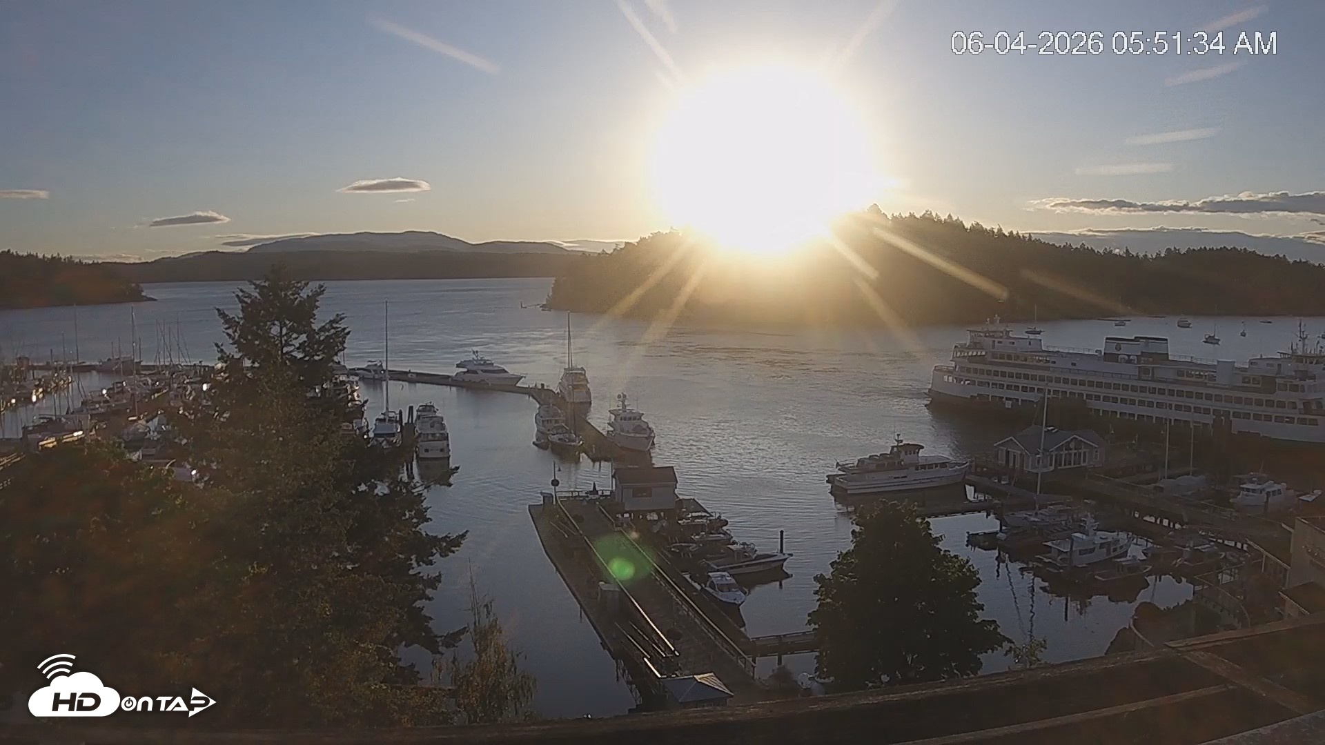 Snapshot of Friday Harbor - San Juan Island Live Webcam taken Jun 4, 2026, 5:52am PDT