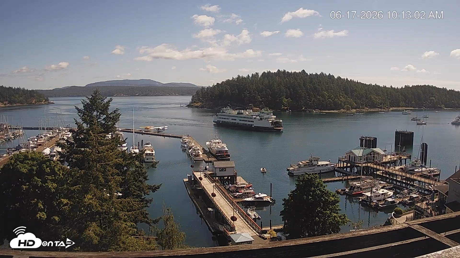 Snapshot of Friday Harbor - San Juan Island Live Webcam taken Jun 17, 2026, 10:13am PDT